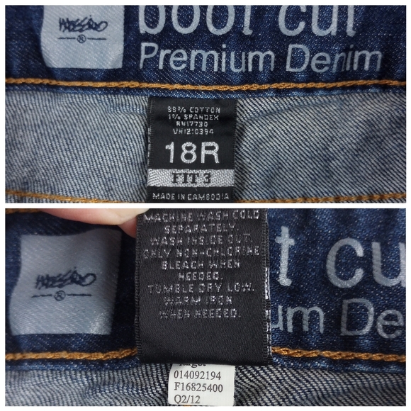 Mossimo Curvy Bootcut Premium Denim Jeans Size 18R - Picture 9 of 9